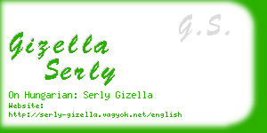 gizella serly business card